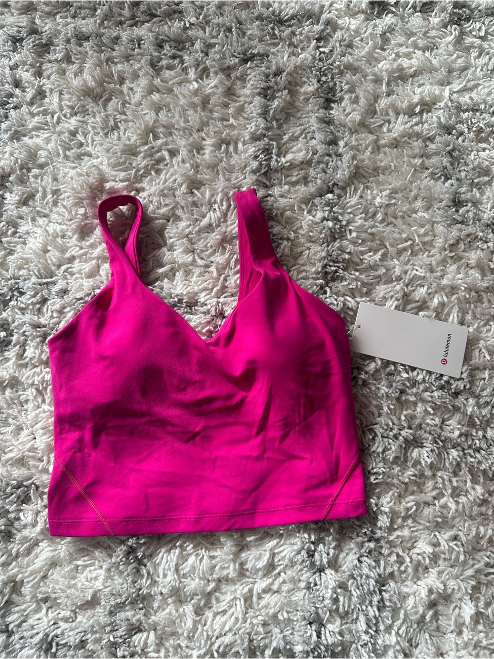 Lululemon Pink Align Athletic Sports Bra Tank Top size 8